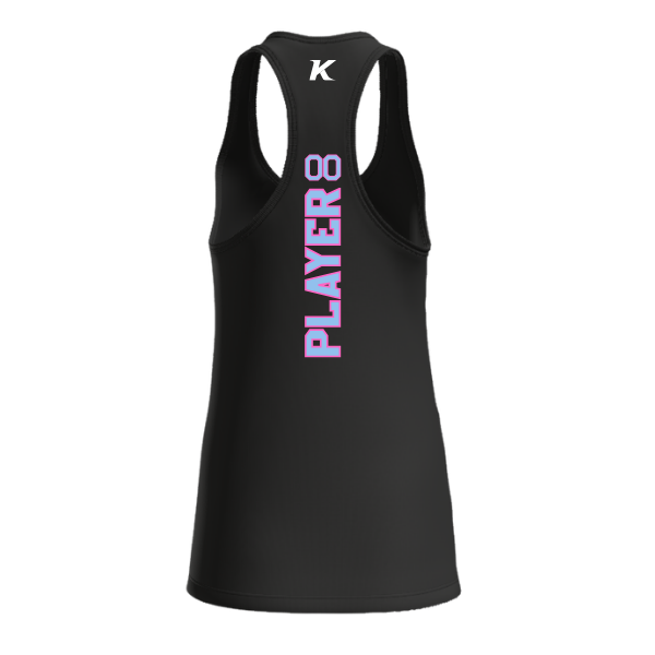 Pinellas Park Softball Minors BARBER Personalized Women's Jersey Racerback Tank