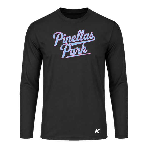 Pinellas Park Softball Minors BARBER Personalized Youth Long Sleeve Vision T-Shirt Jersey