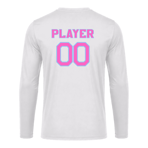 Pinellas Park Softball Minors BARBER Personalized Youth Long Sleeve Vision T-Shirt Jersey