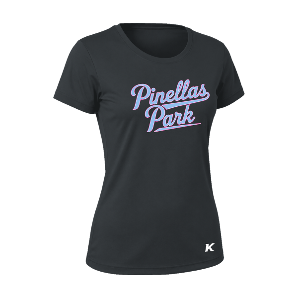 Pinellas Park Softball Minors BARBER Personalized Women's Vision T-Shirt Jersey