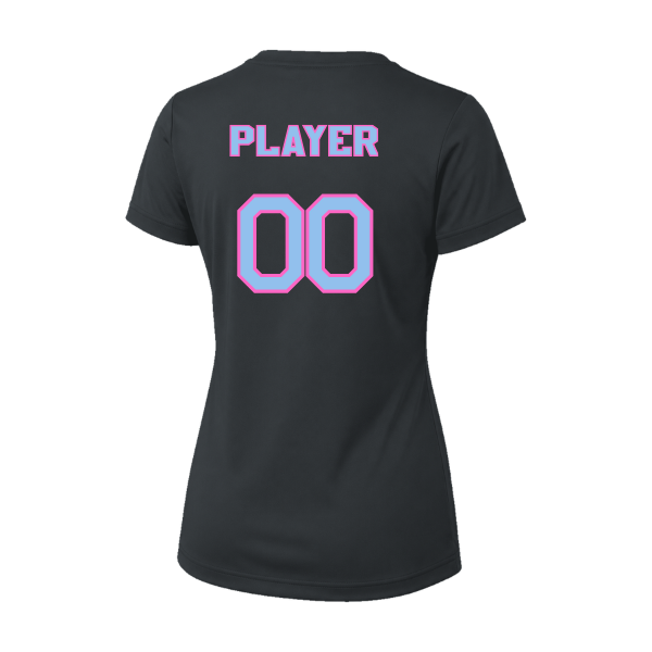 Pinellas Park Softball Minors BARBER Personalized Women's Vision T-Shirt Jersey