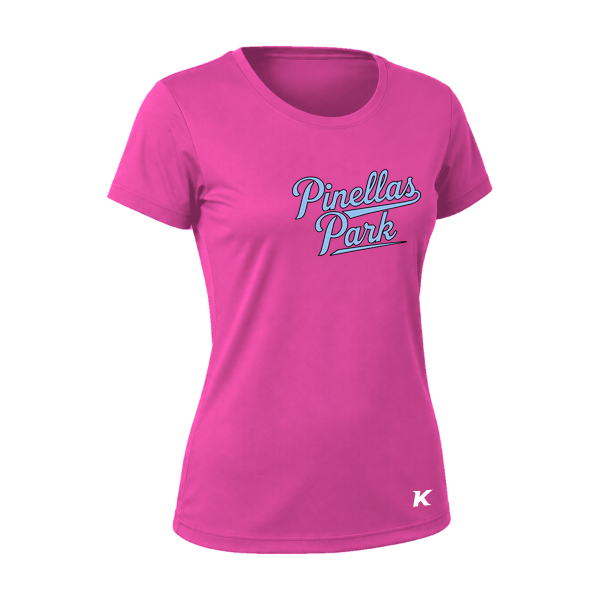 Pinellas Park Softball Minors BARBER Personalized Women's Vision T-Shirt Jersey