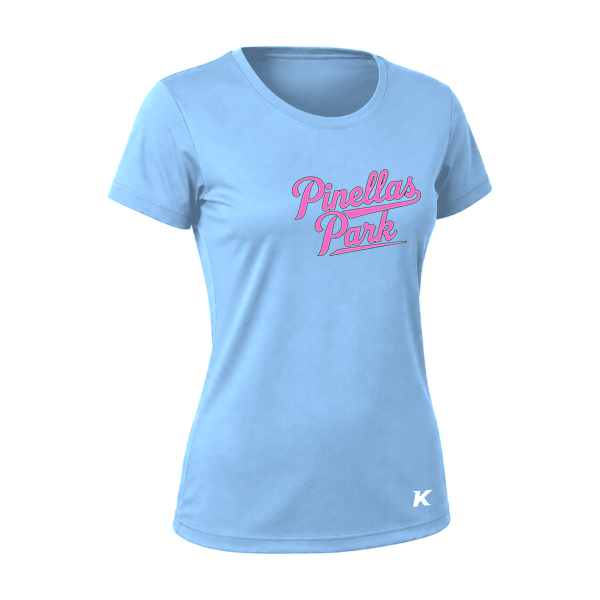 Pinellas Park Softball Minors BARBER Personalized Women's Vision T-Shirt Jersey
