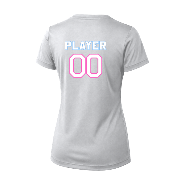 Pinellas Park Softball Minors BARBER Personalized Women's Vision T-Shirt Jersey