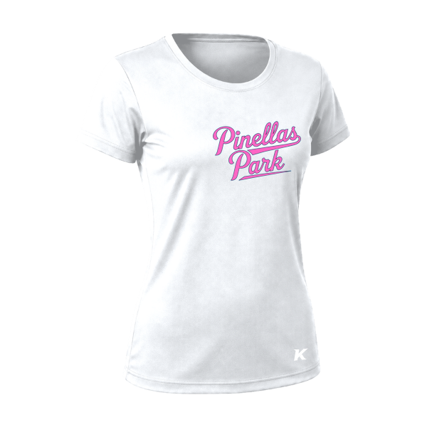 Pinellas Park Softball Minors BARBER Personalized Women's Vision T-Shirt Jersey