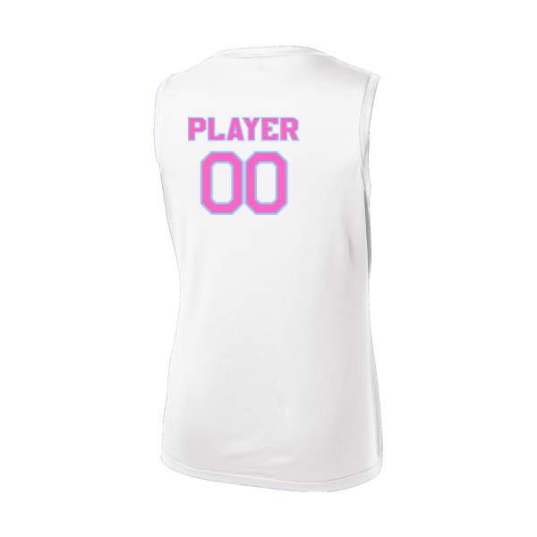 Pinellas Park Softball Minors BARBER Personalized Women's Sleeveless PosiCharge Competitor Tee