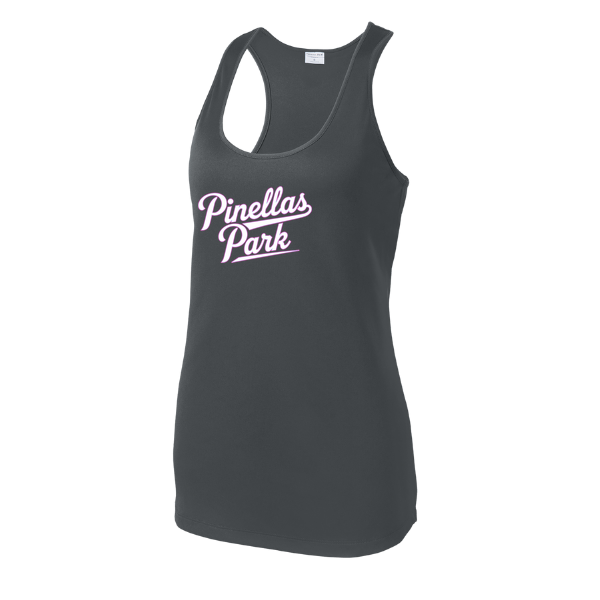 Pinellas Park Softball Minors BARBER Personalized Women's PosiCharge Competitor Racerback Tank