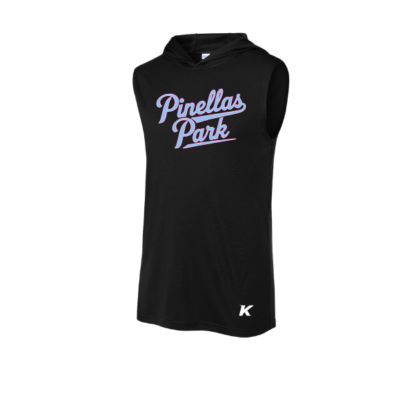 Pinellas Park Softball Minors BARBER Personalized Competitor Sleeveless Hoodie