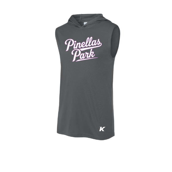 Pinellas Park Softball Minors BARBER Personalized Competitor Sleeveless Hoodie