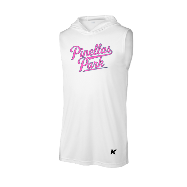 Pinellas Park Softball Minors BARBER Personalized Competitor Sleeveless Hoodie
