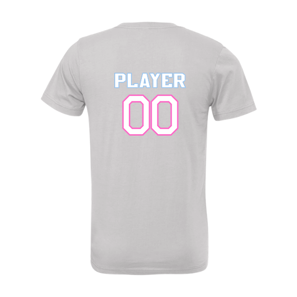 Pinellas Park Softball Minors BARBER Pink Lightning Personalized Unisex Jersey Short Sleeve Tee