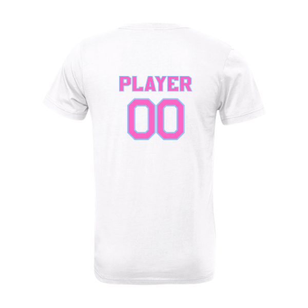 Pinellas Park Softball Minors BARBER Pink Lightning Personalized Unisex Jersey Short Sleeve Tee