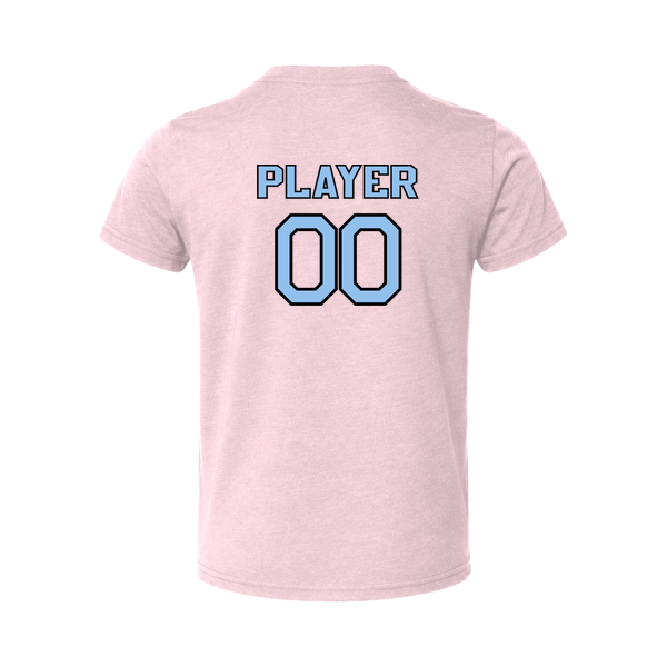Pinellas Park Softball Minors BARBER Pink Lightning Personalized Toddler Jersey Short Sleeve Tee
