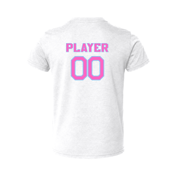 Pinellas Park Softball Minors BARBER Pink Lightning Personalized Youth Heavyweight Tee