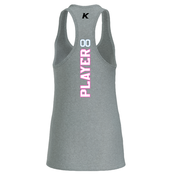 Pinellas Park Softball Minors BARBER Pink Lightning Personalized Women's Jersey Racerback Tank