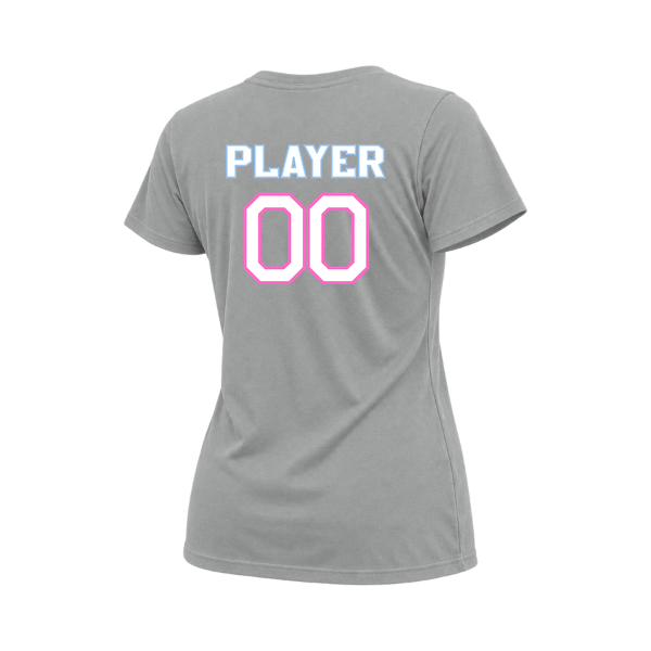 Pinellas Park Softball Minors BARBER Pink Lightning Personalized Women's Relaxed Jersey Tee