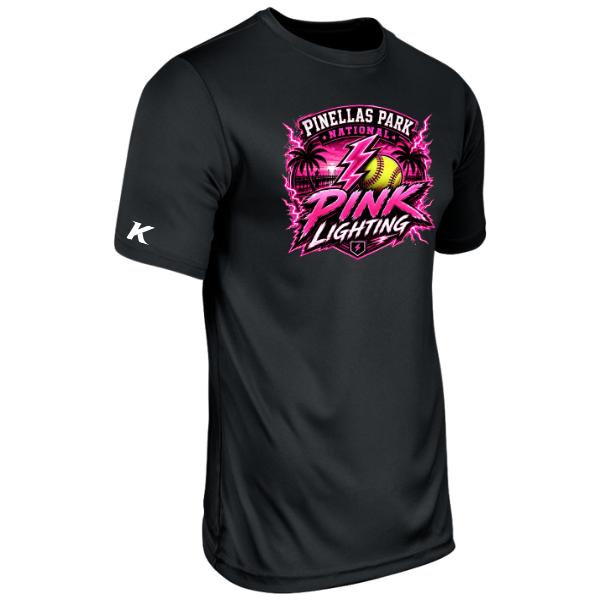 Pinellas Park Softball Minors BARBER Pink Lightning Personalized Vision T-Shirt Jersey