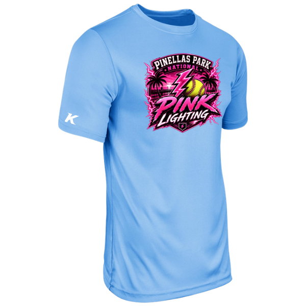 Pinellas Park Softball Minors BARBER Pink Lightning Personalized Vision T-Shirt Jersey