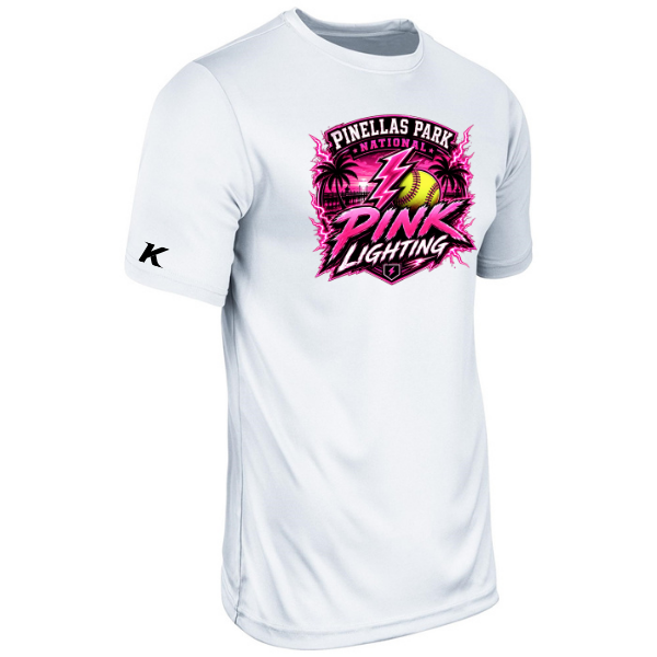 Pinellas Park Softball Minors BARBER Pink Lightning Personalized Vision T-Shirt Jersey