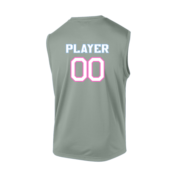 Pinellas Park Softball Minors BARBER Pink Lightning Personalized Sleeveless PosiCharge Competitor Tee