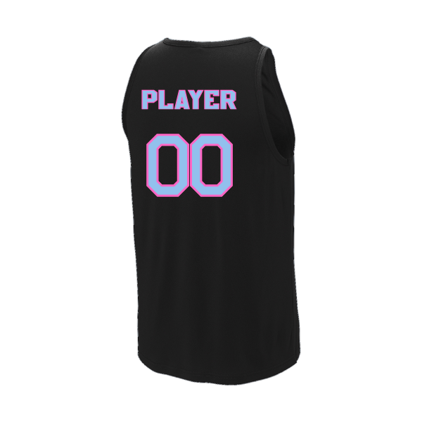 Pinellas Park Softball Minors BARBER Pink Lightning Personalized PosiCharge Competitor Tank