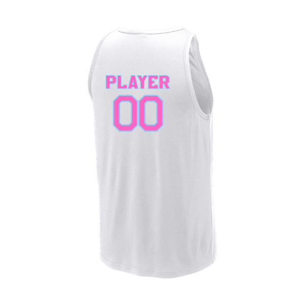 Pinellas Park Softball Minors BARBER Pink Lightning Personalized PosiCharge Competitor Tank