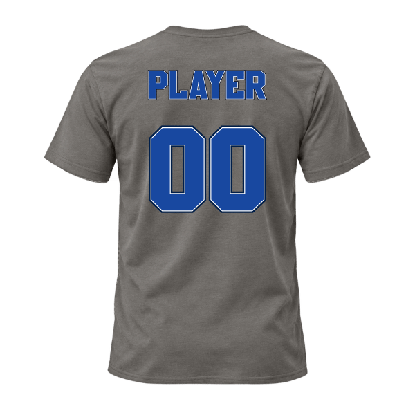 Baseball Coach Pitch–Kampbell Unisex Jersey Short-Sleeve Tee – Asphalt – back mockup