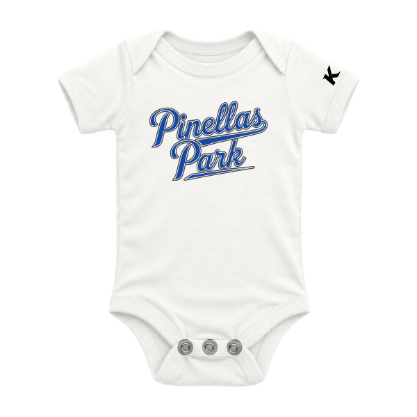 Baseball Coach Pitch–Kampbell Infant Jersey One Piece – White – front mockup