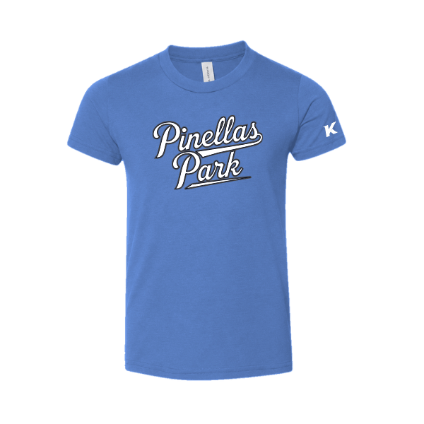 Baseball Coach Pitch–Kampbell Toddler Jersey Short-Sleeve Tee – Heather True Royal – front mockup