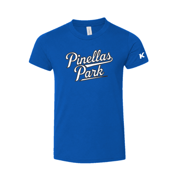 Baseball Coach Pitch–Kampbell Toddler Jersey Short-Sleeve Tee – True Royal – front mockup