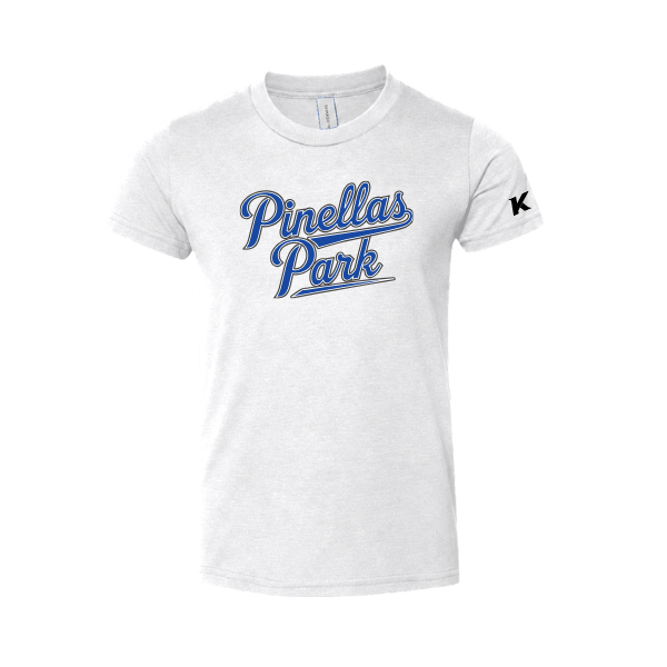 Baseball Coach Pitch–Kampbell Toddler Jersey Short-Sleeve Tee – White – front mockup