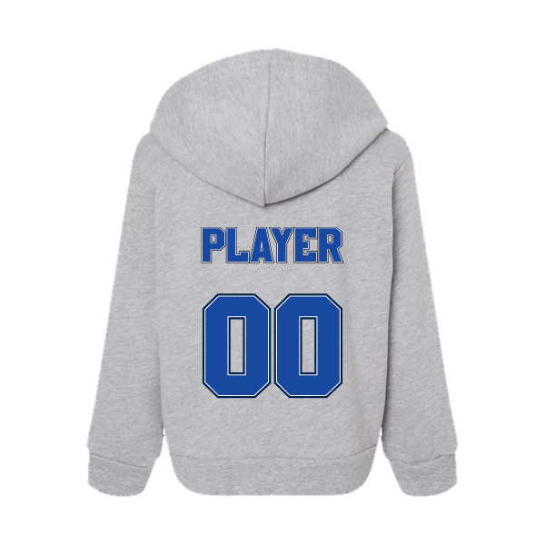 Baseball Coach Pitch–Kampbell Toddler Sponge Fleece Pullover Hoodie – Athletic Heather – back mockup