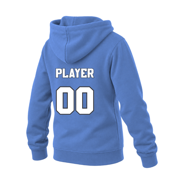 Baseball Coach Pitch–Kampbell Youth Sponge Fleece Pullover Hoodie – Heather True Royal – back mockup