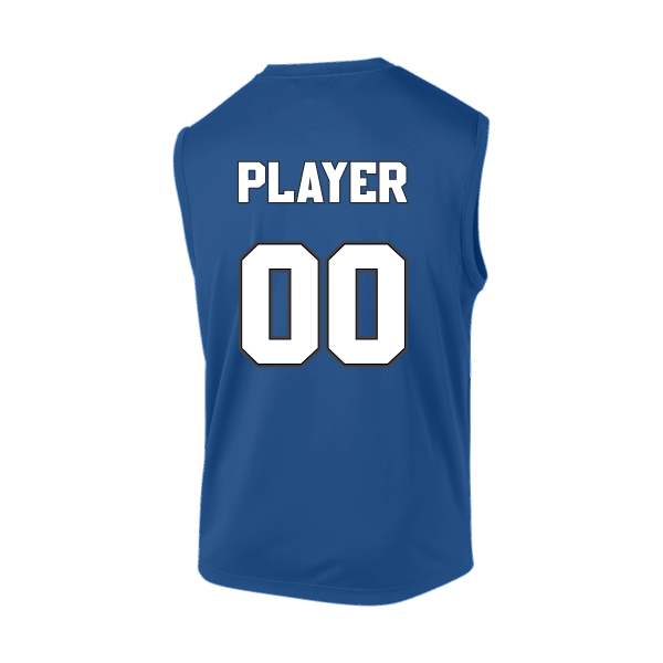 Baseball Coach Pitch–Kampbell Sleeveless PosiCharge Competitor Tee – Royal – back mockup