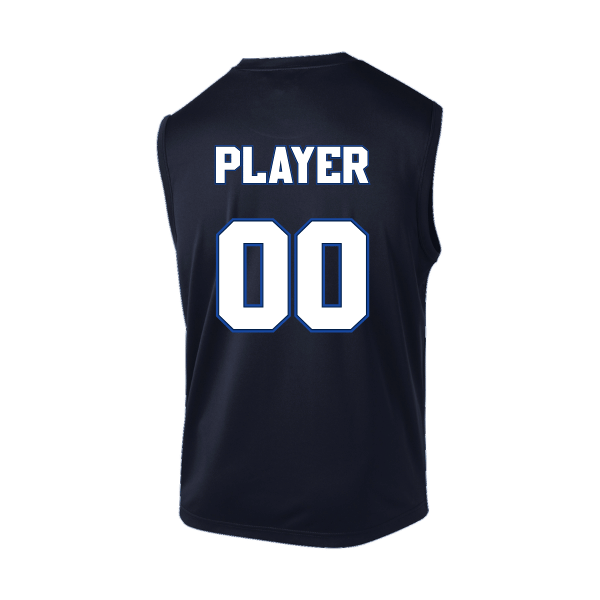 Baseball Coach Pitch–Kampbell Sleeveless PosiCharge Competitor Tee – True Navy – back mockup