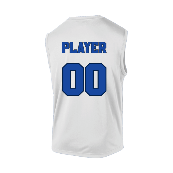 Baseball Coach Pitch–Kampbell Sleeveless PosiCharge Competitor Tee – White – back mockup