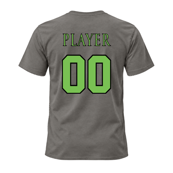 Baseball Coach Pitch–Minor Unisex Jersey Short-Sleeve Tee – Asphalt – back mockup