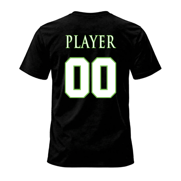 Baseball Coach Pitch–Minor Unisex Jersey Short-Sleeve Tee – Black – back mockup