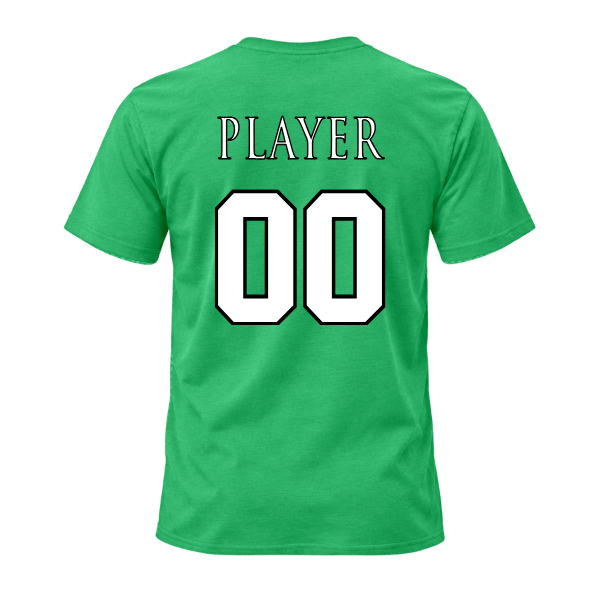 Baseball Coach Pitch–Minor Unisex Jersey Short-Sleeve Tee – Synthetic Green – back mockup