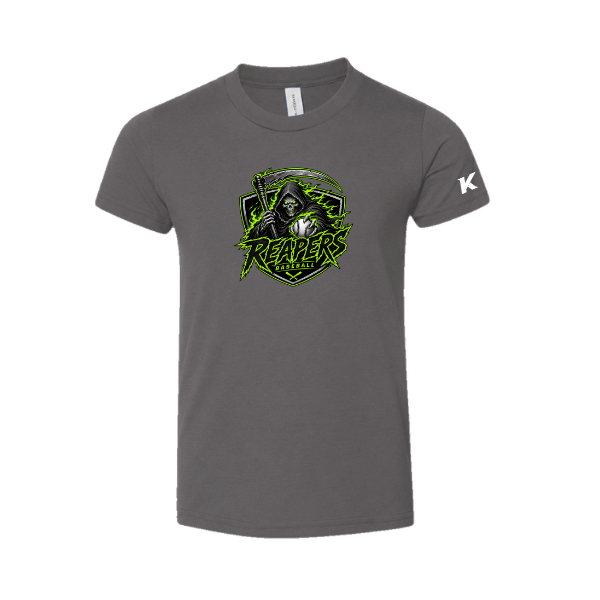 Baseball Coach Pitch–Minor Toddler Jersey Short-Sleeve Tee – Asphalt – front mockup