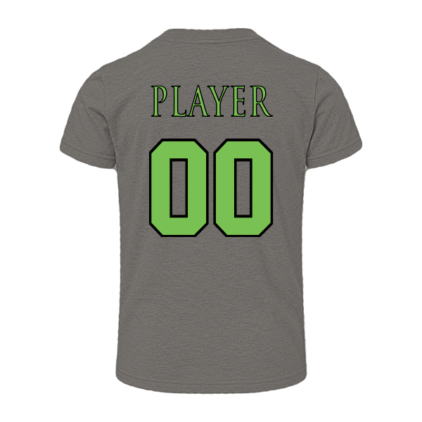 Baseball Coach Pitch–Minor Youth Heather CVC Short-Sleeve Tee – Deep Heather – back mockup