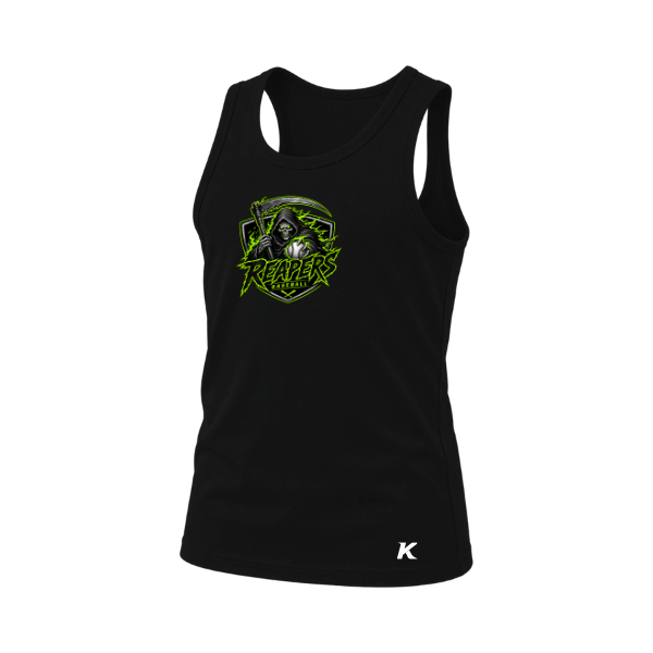 Baseball Coach Pitch–Minor Youth Jersey Tank – Black – front mockup