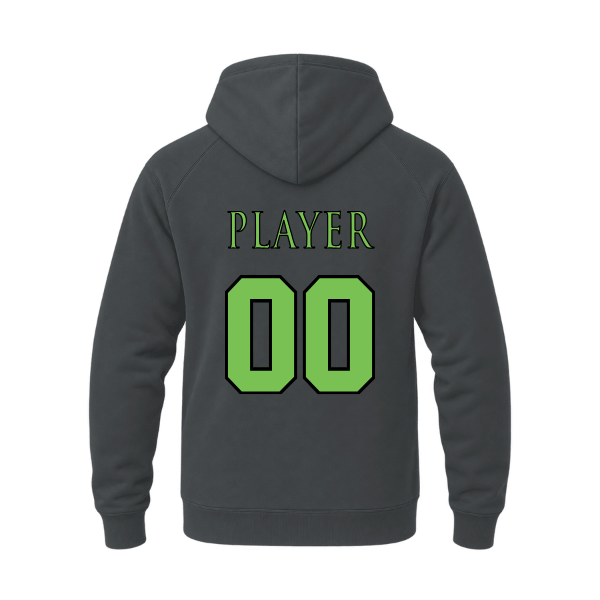 Baseball Coach Pitch–Minor Unisex Heavyweight Hooded Sweatshirt – Asphalt – back mockup