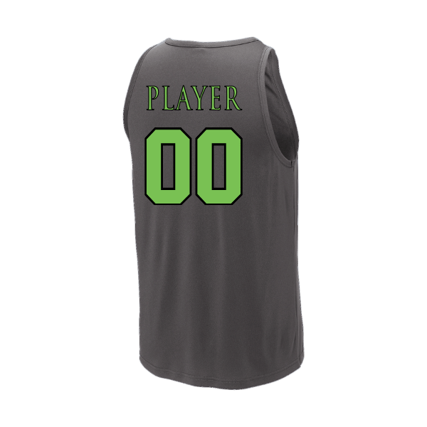 Baseball Coach Pitch–Minor PosiCharge Competitor Tank – Iron Gray – back mockup