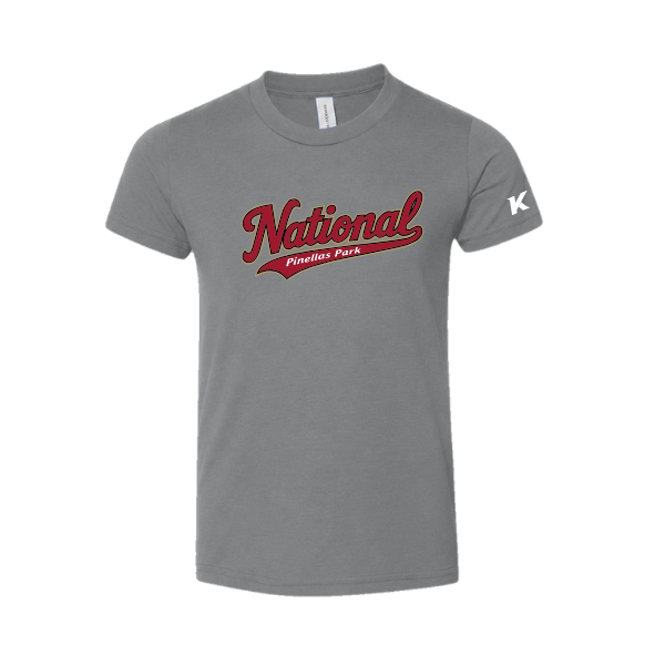 Baseball Majors–Andrix Toddler Jersey Short-Sleeve Tee – National Script – Deep Heather – front mockup