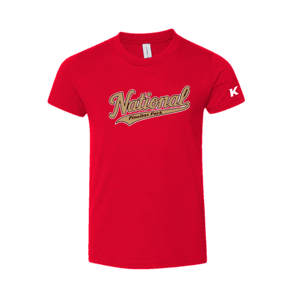 Baseball Majors–Andrix Toddler Jersey Short-Sleeve Tee – National Script – Red – front mockup