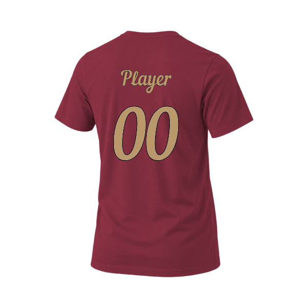 Baseball Majors–Andrix Unisex Heather CVC V-Neck Tee – Spartan Helmet – Heather Cardinal – back mockup