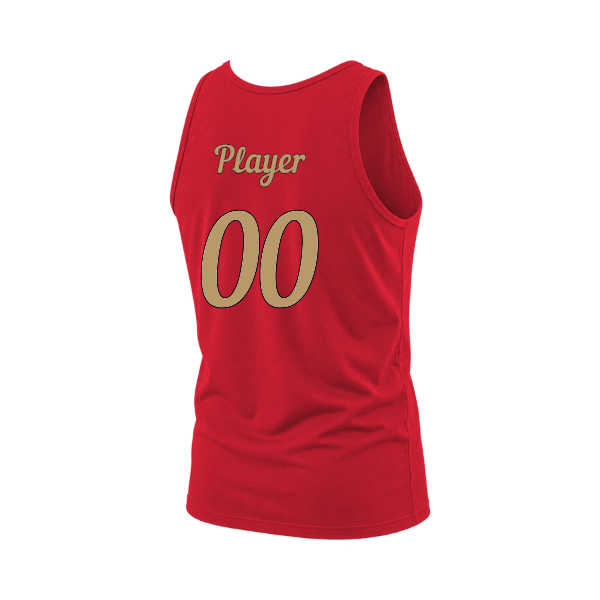 Baseball Majors–Andrix Unisex Jersey Tank – National Script – Red – back mockup