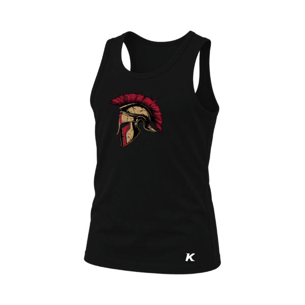 Baseball Majors–Andrix Youth Jersey Tank – Spartan Helmet – Black – front mockup