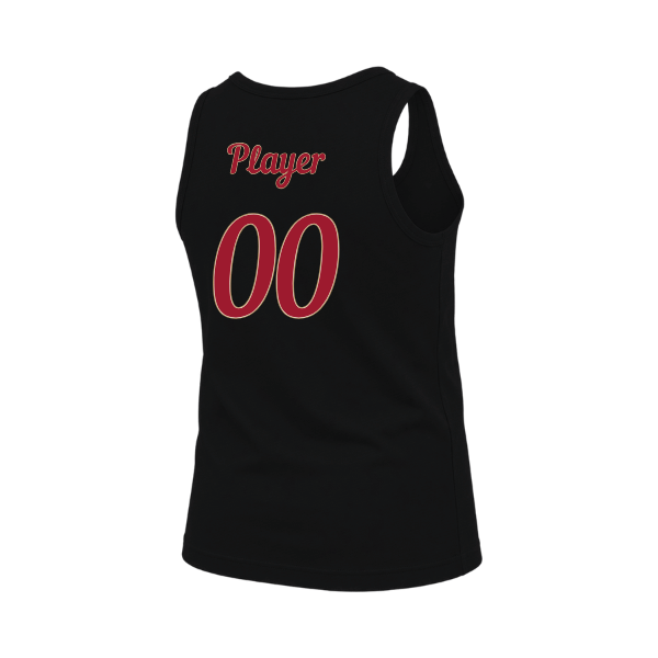 Baseball Majors–Andrix Youth Jersey Tank – Spartan Helmet – Black – back mockup